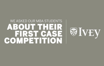 What’s it like to be in your first case competition?