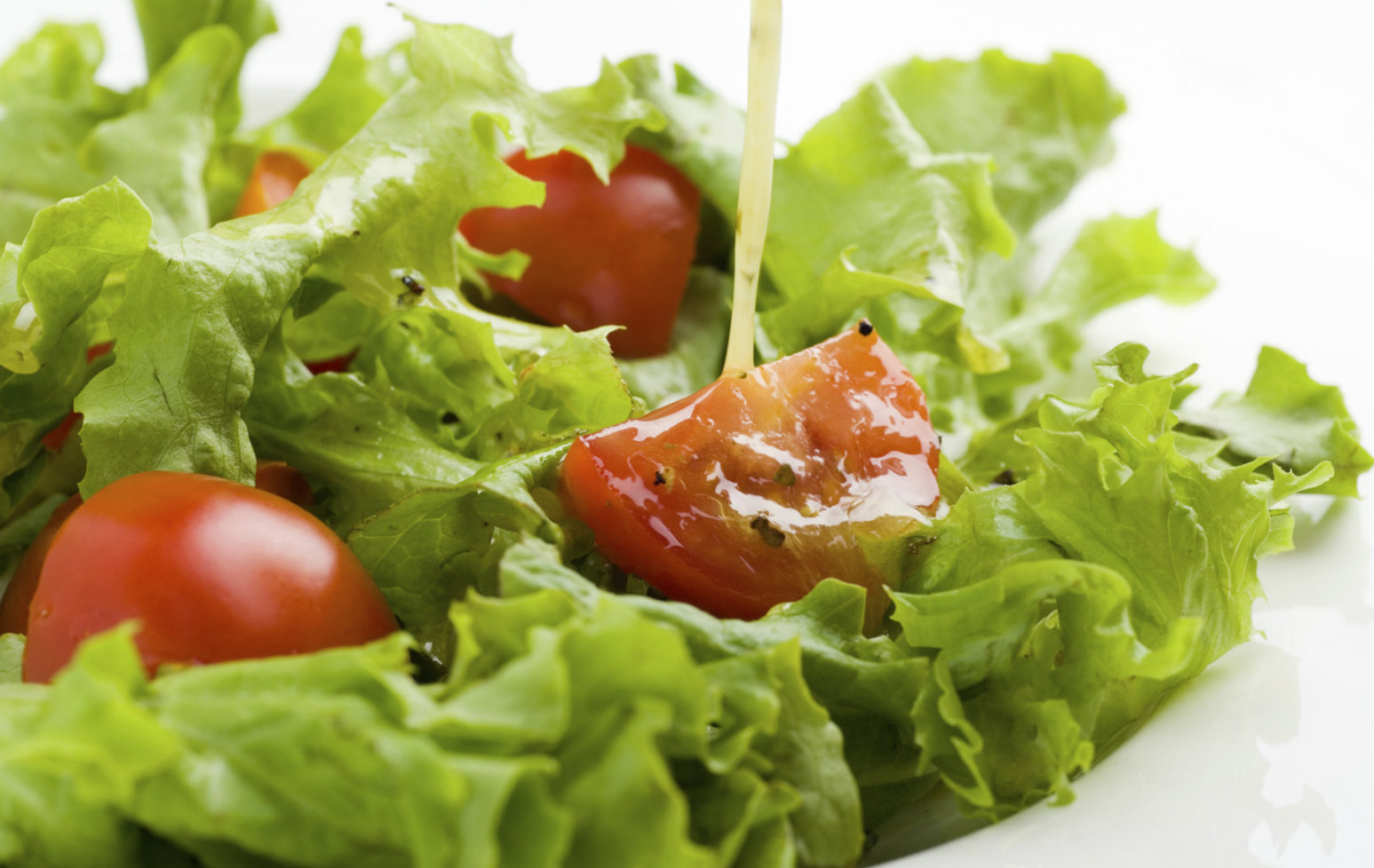 Salad with dressing