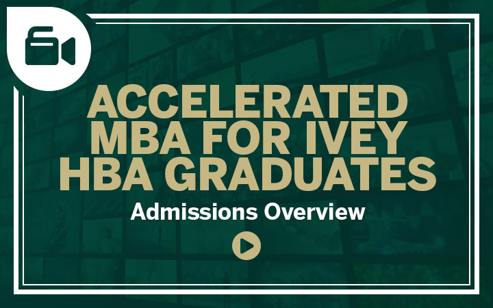 AMBA for Ivey HBA Graduates - Admissions Overview