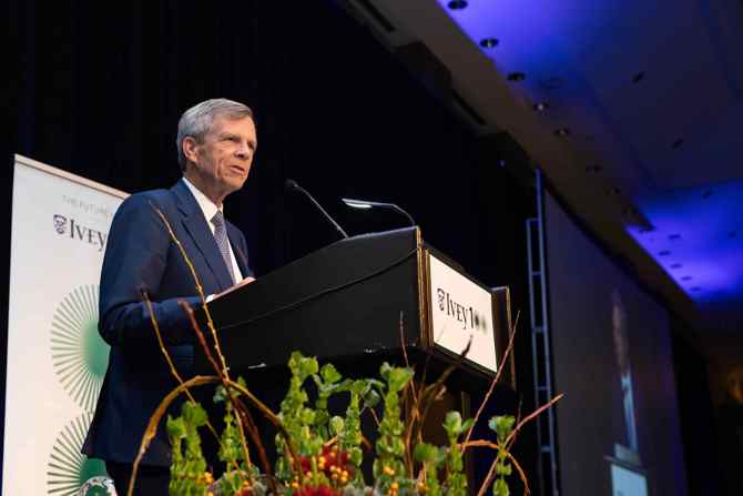 2023 Ivey Business Leader Award Dinner with Jon Love, HBA ’76, LLD ’16