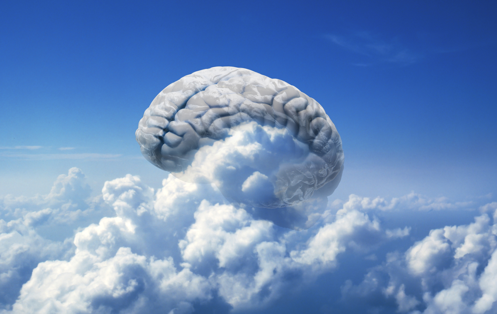 Мозг человека в виде облака