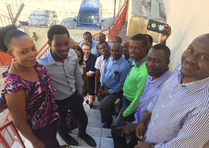 Participants at the Haiti workshop at the Université Caraïbe 