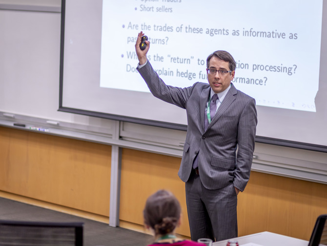 Matthew C. Ringgenberg Presenting his Paper