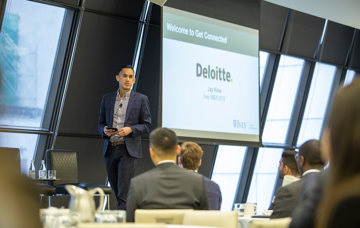 MBA students get career-focused at Get Connected recruiting event