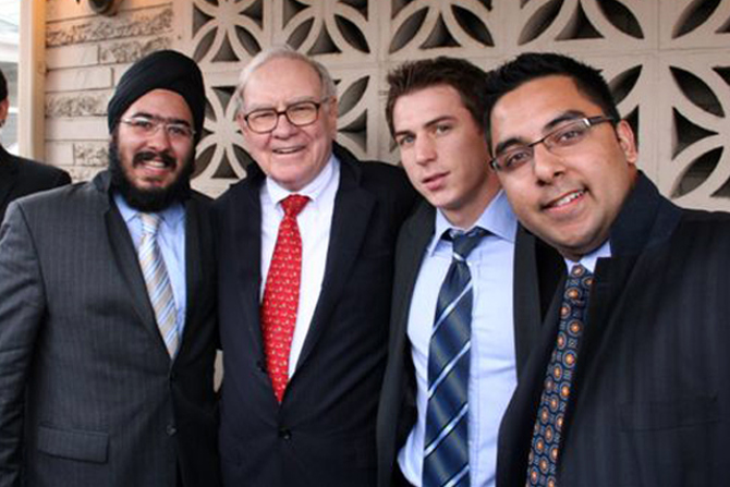 Prabhsimran Chandhoke, Warren Buffett, Ryan Bruehlmann, Karim Moolani