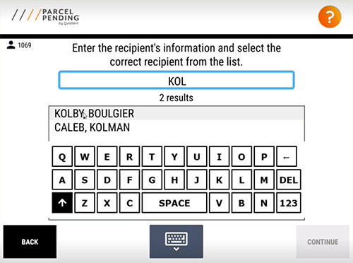 Parcel Locker Courier Guide Load Parcels Step 3