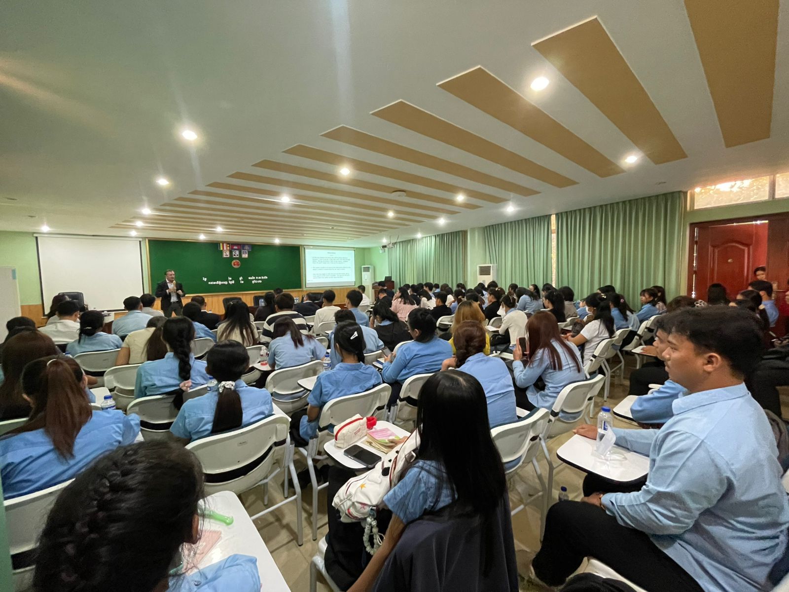 Over 70 faculty, students and visiting professors at Royal University of Phnom Penh