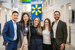 Rotman School of Management MBA students Derek Leung, Sirun Wan, Armanda Iuliano, Sandra Villasenor, and Camilo Gonzalez