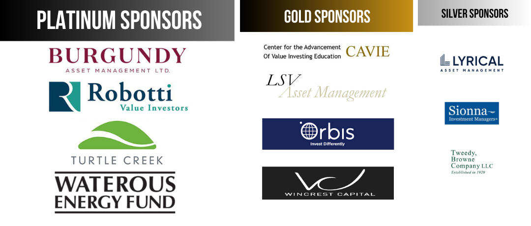 tiered sponsor image for 2025 Value Investing Conference