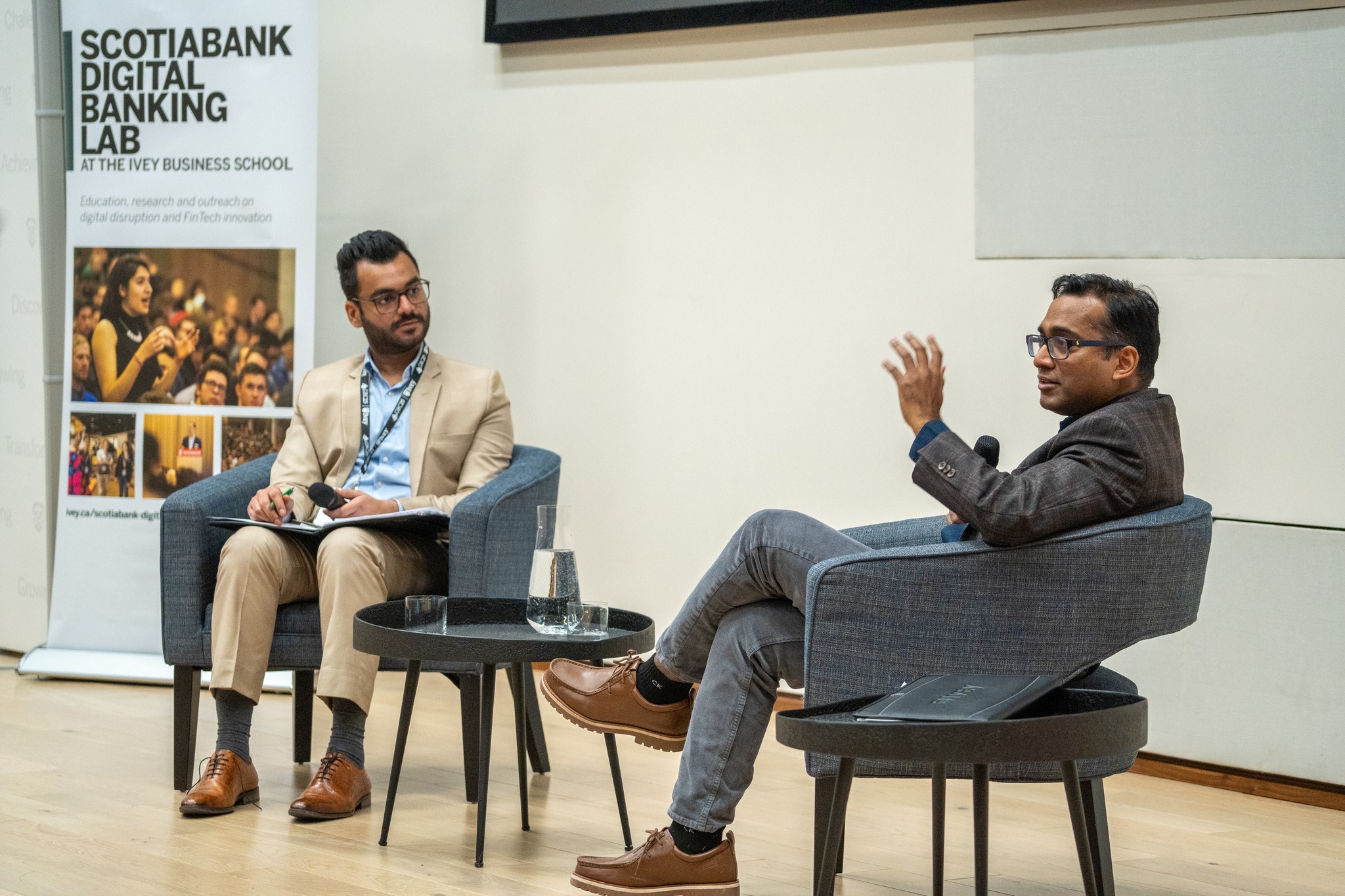 Mohit Gupta and Romel Mostafa during panel discussion