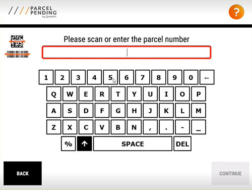 Parcel Locker Courier Guide Load Parcels Step 2