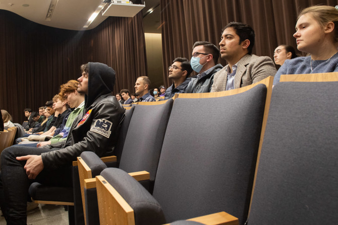 Audience listening to Mr. Tye Bousada's Presentation