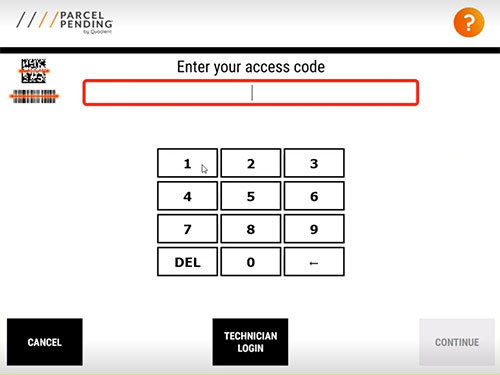 Parcel Locker Courier Guide Step 3