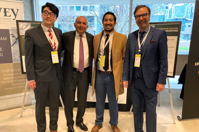 Greg Lee, Prem Watsa, Adam Syed Shahin and George Athanassakos