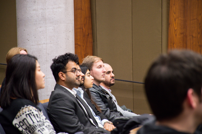 Audience listening to David Barr's Presentation