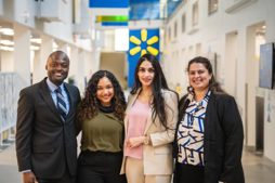 Mixed team from Telfer School of Management (PhD students Wrenford Thaffe, Sneha Pujani, Shirin Biglari, Meraj Bousaki – not pictured) and the University of Waterloo (Masters student Mithara Fonseka)