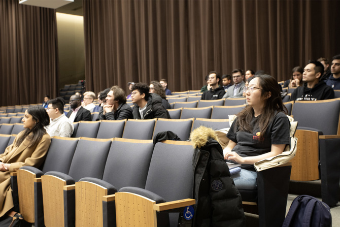 Audience Listening to Q&A Session with Ms. Kim Shannon