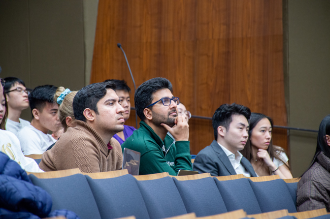 Audience listening to David Barr's Presentation